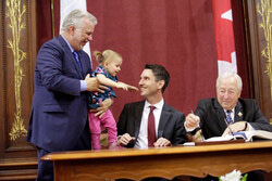 Pontiac MNA Andre Fortin was sworn in as Minister of Transport, October 11. 
Photo: SUBMITTED