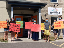Photo caption: Around 250 private daycare facilities from l’Association québécoise des garderies privées non subventionnées (AQGPNS) led a one-day closure of services on June 9, to express disapproval towards the provincial government’s lack of support for private daycare facilities. Photo: J-D Potié