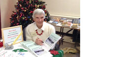 Margaret Virany, founder and former editor of the Bulletin, attended book fairs until just recently promoting her works, as well as visiting the Bulletin office. Photo: Archives