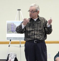 M Filion speaking at the public consultation January 14.
