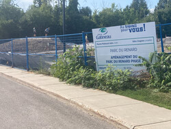 Photo caption: A new skatepark adjacent to a freshly-paved basketball court is coming to the Lucerne district, with the addition of modules at Parc Renard almost finished. On August 15, Gatineau Skateboard partnered up with M-Ado et Jeunes in Buckingham to organize its second youth skateboarding competition of the season. Pictured, Emelina Guido, third place winner in the U10 category, shows off her skills during the event. Photo: Courtesy of Gatineau Skateboard
