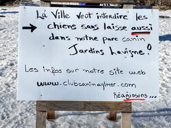 Photo caption: Responding to a wave of criticism from locals who recently learned about the potential cease of off-leash activities at four dog parks in the city due to failure to comply with provincial legislation, the city of Gatineau’s Municipal council has given itself another month before officially addressing the matter publicly. Photo : J-D Potié