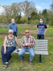 Photo caption: Local resident Jean-Guy Caron recently received the National Assembly Medallion from the Québec government to recognize his 40-plus years of contributions to the community. Photo: Courtesy of Lucerne district councillor Gilles Chagnon