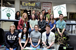 Front row from left: Representative from Canadian Wildlife Federation, Lily Drever; Representative for Riverkeeper, Nicole Lamontagne; student rep for Heritage Handprints Environmental group; Nicholas Castel, Students On Ice representative. Second Row: Laurie Wilson, Activist and Representative for Documentary 