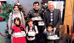 The Al Hamad family, at the movie event January 13 in the Cinema Aylmer. 
Photo: William Pryor