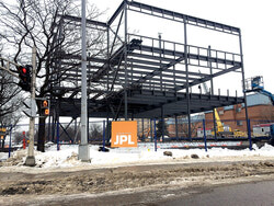 The super-clinic is under construction at the corner of Cité-des-Jeunes and Saint-Raymond in Hull.
Photo: AC