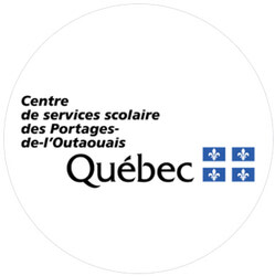 Nouveau logo du Centre de services scolaire des Draveurs.