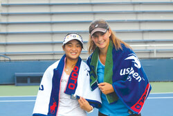 Mélodie Collard et Cody Wong se sont rendus en demi-finale au US Open avant de s’incliner en trois manches. Courtoisie, Johanne Demers.