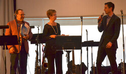 Guy Leblanc, Nycole Turmel and Deputy for Pontiac André Fortin all contributed greatly to the fundraising endeavour, Aylmer à la carte. Photo: Lily Ryan