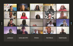 Photo: The “Partage Interculturel” virtuel event run by Service Intégration Travail Outaouais (SITO). Photo: Screenshot 