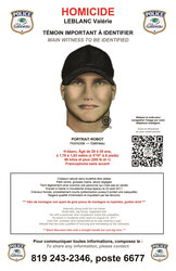 Photo caption: In the effort of identifying who killed Valérie Leblanc near the CEGEP de l’Outaouais campus more than a decade ago, Gatineau Police (SPVG) put in place a command post outside the Cabane en Bois Rond community centre in Hull to solicit public information. Photo: Courtesy of the SPVG 