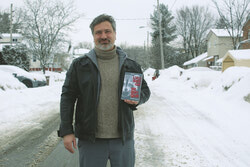 Photo caption: Finally seeing two years of dedicated writing and focus come to fruition, local resident and author Maxime Gauld recently published his first novel – a fictional socio-political adventure. Titled L’Auberge Mirifique, the book follows a group of friends and the memories they make at the Inn in their local town, and the actions undertaken by militant groups to paralyze the government. Photo: J-D Potié