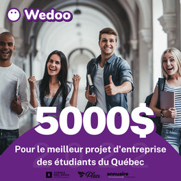 Bourse de 5000$ pour le meilleur projet d’entreprise étudiant