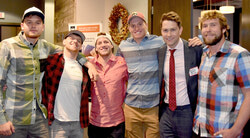 Adrien Mattern, Germany; Bren Orton, UK; Dane Jackson, USA; Alec Voorshees, USA; William Amos, federal deputy for Pontiac; Joel Kowalsk, Canada. Photo: William Pryor