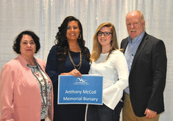 Anthony’s mother, Monica Thibault, Julie Sabourin, Alanna McColl (Tony's sister) and Dad, David McColl.
Photo: William Pryor