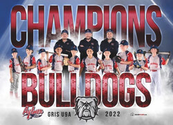 La famille des Bulldogs gris. Rangée du bas gauche à droite (joueurs) : Karson Lavallée, Louis Gagnon, Jackson Mousseau, Karsen Burton-Taran, Vincent Pellerin, Diego Saaverdra, Charles-Joseph Asselin, Jeter Romain, Parker Hitz, Noa Jacques
Rangée du haut gauche à droite (entraineurs):  Matthew Romain, Joey Mousseau, Alain Gagnon
Absent dans la photo : Owen Desloges
