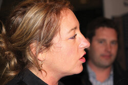 Ward 1 Councillor Josée Lacasse on how to fund the marina development project.
Photo: Bulletin Archives