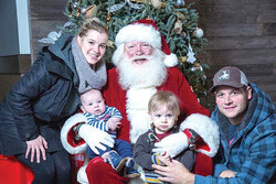 Santa visits La Croisée.	Photo: Courtesy