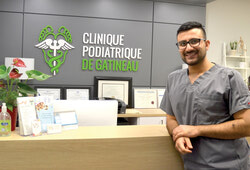 Le docteur Antoun Hajj de la Clinique podiatrique de Gatineau.                 Photo: Sophie Prévost