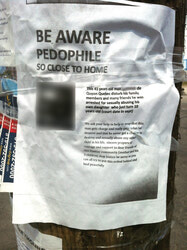 This poster was on a hydro pole in early August.	Photo: Bulletin